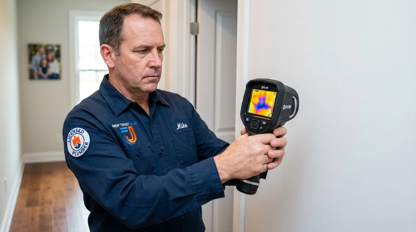 Thermal imaging leak detection by Johns Plumbing LLC in Franklin Furnace
